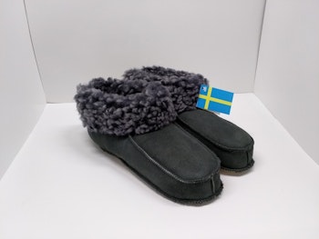 Fårskinnstofflor