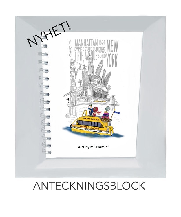 Anteckningsblock A5 - Happy in New York