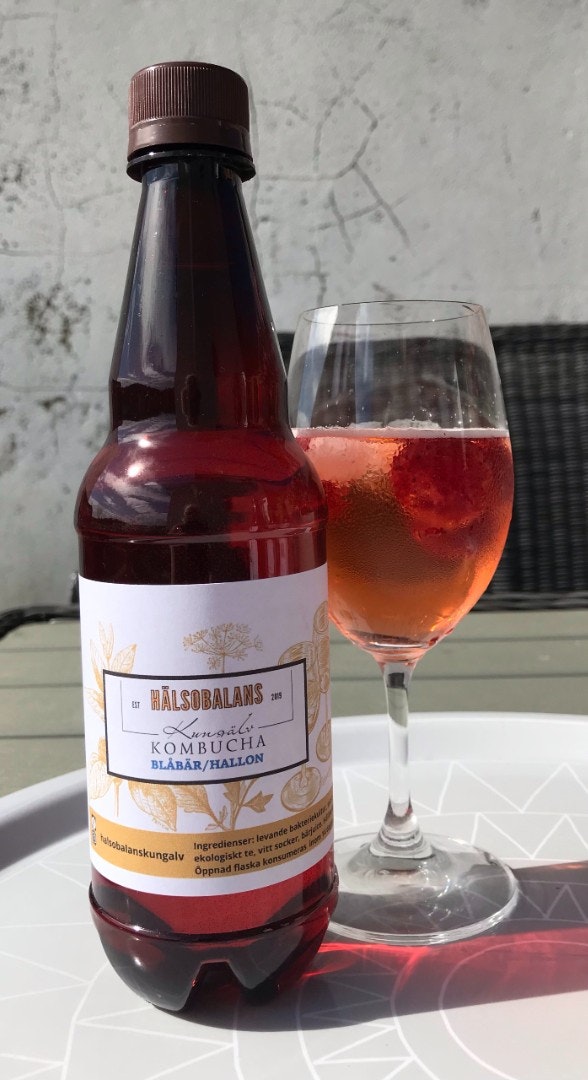 Kombucha Blåbär & Hallon 0,5 l