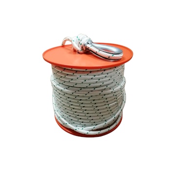 2c. Novoleen winch rope 9.5 mm 100 m with cable