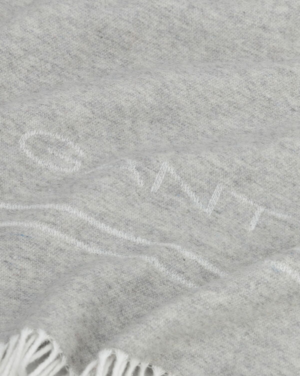 Gant Logo Pläd Grey 130x180