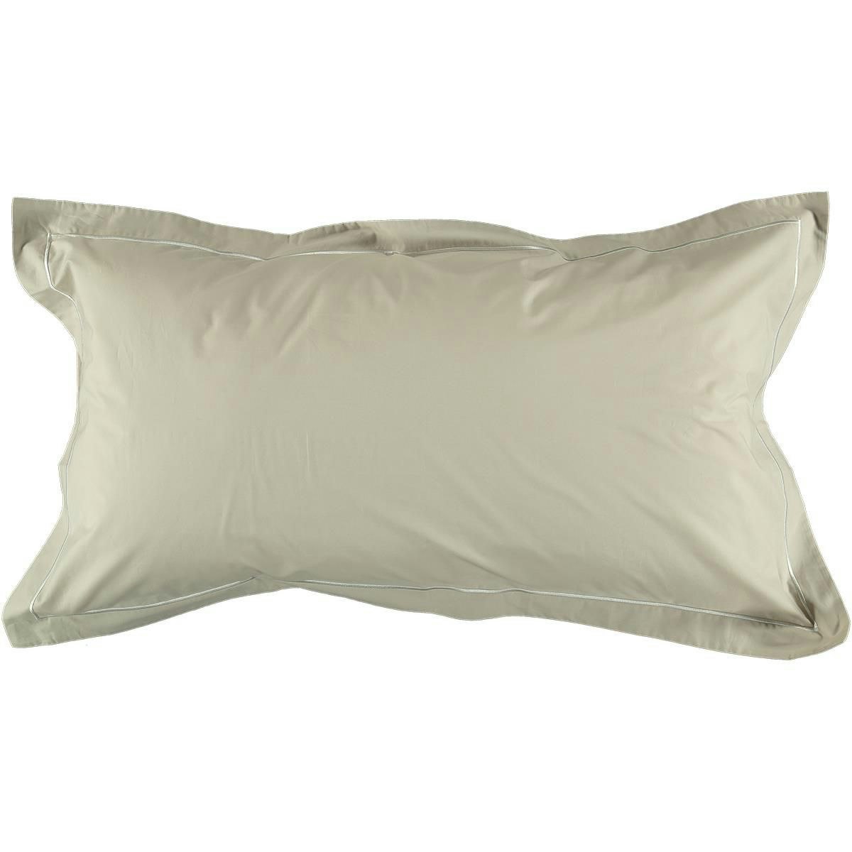 Örngott Ekologisk Percale Siri Linen Beige/White 50x90cm