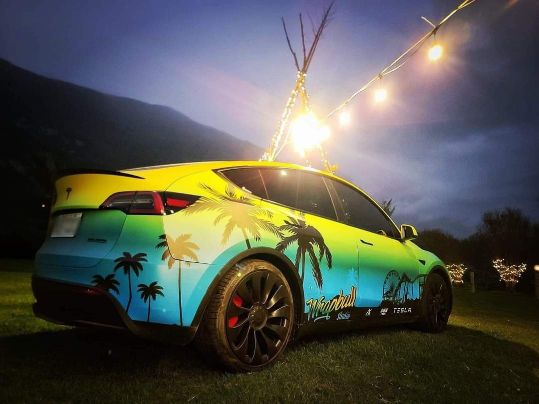 Foliering Mönstrad Tesla Model X