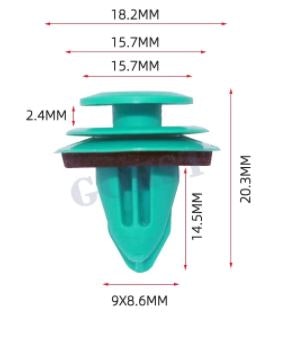 Panel clips innertak (10-p)