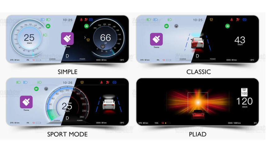 Instrumentkluster F9 Carplay / Android Auto