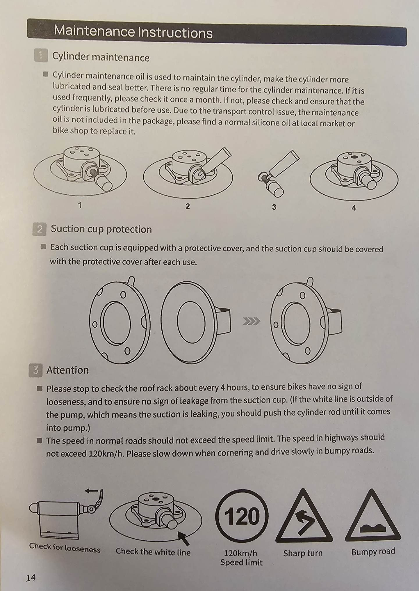 Cykelhållare för taket