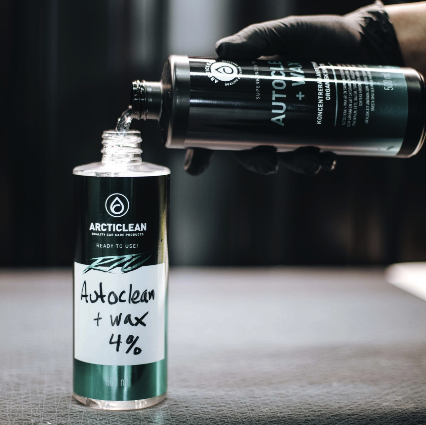 TOMFLASKA 500ML MED SPRAYTRIGGER OCH MÅTTABELL
