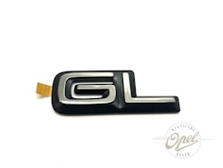 Emblem til bakluke og fordører 'GL'