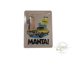 «Opel Manta GT/E» skilt