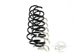 Spiralfjær sett bak