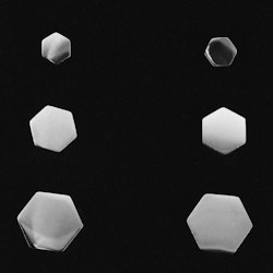 Örhängen "Hexagon" - Silver