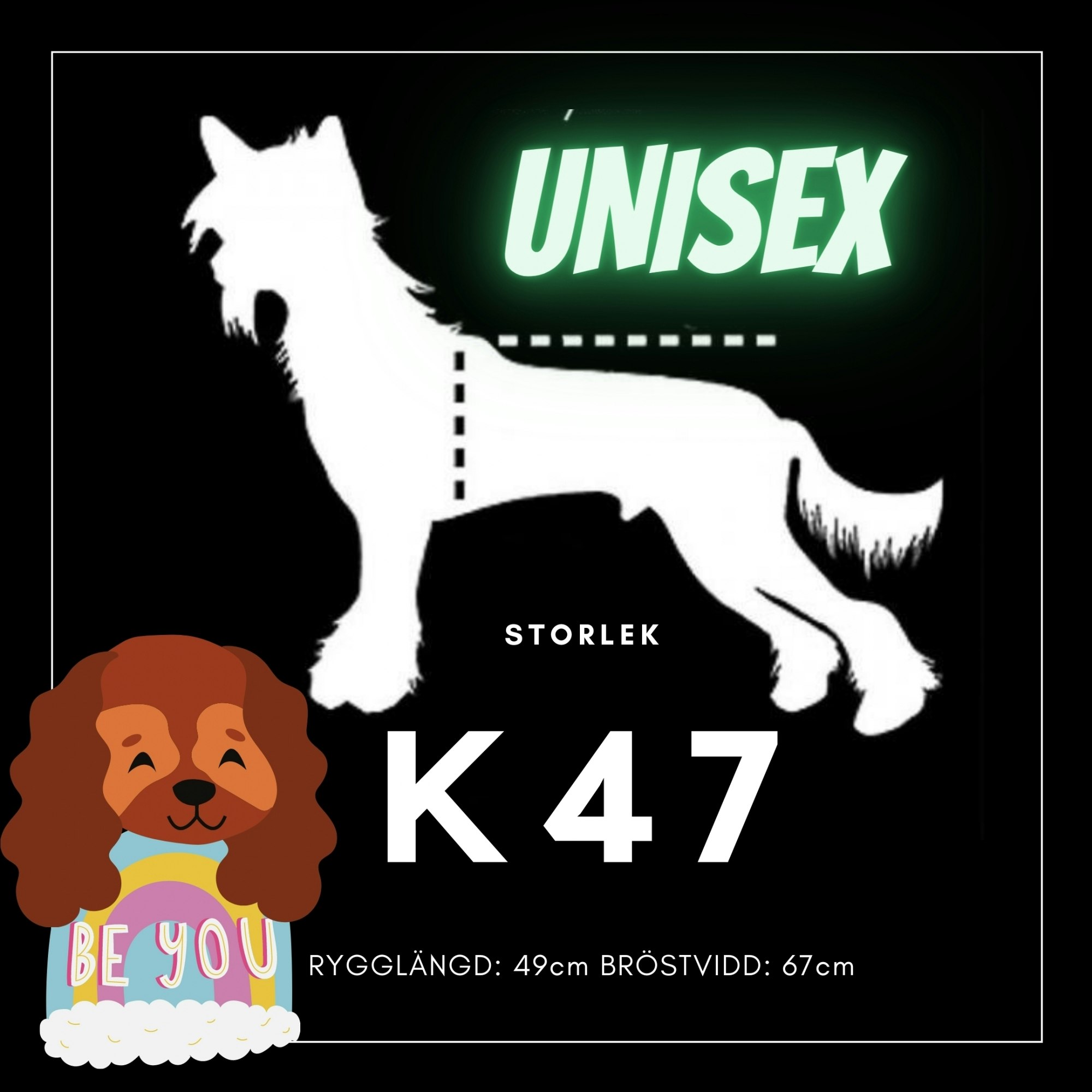 UNISEX Storlek K47 - Passion For Pet Fashion