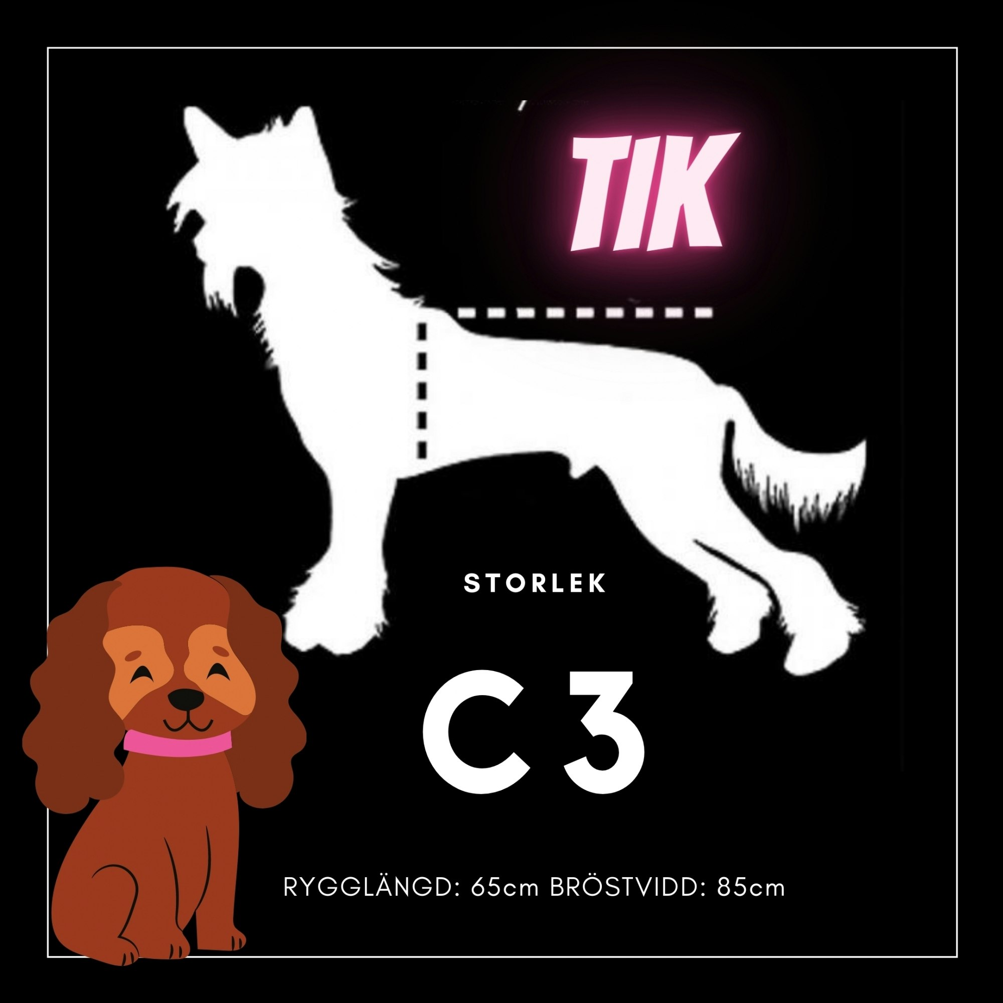 Tik Storlek C3 - Passion For Pet Fashion