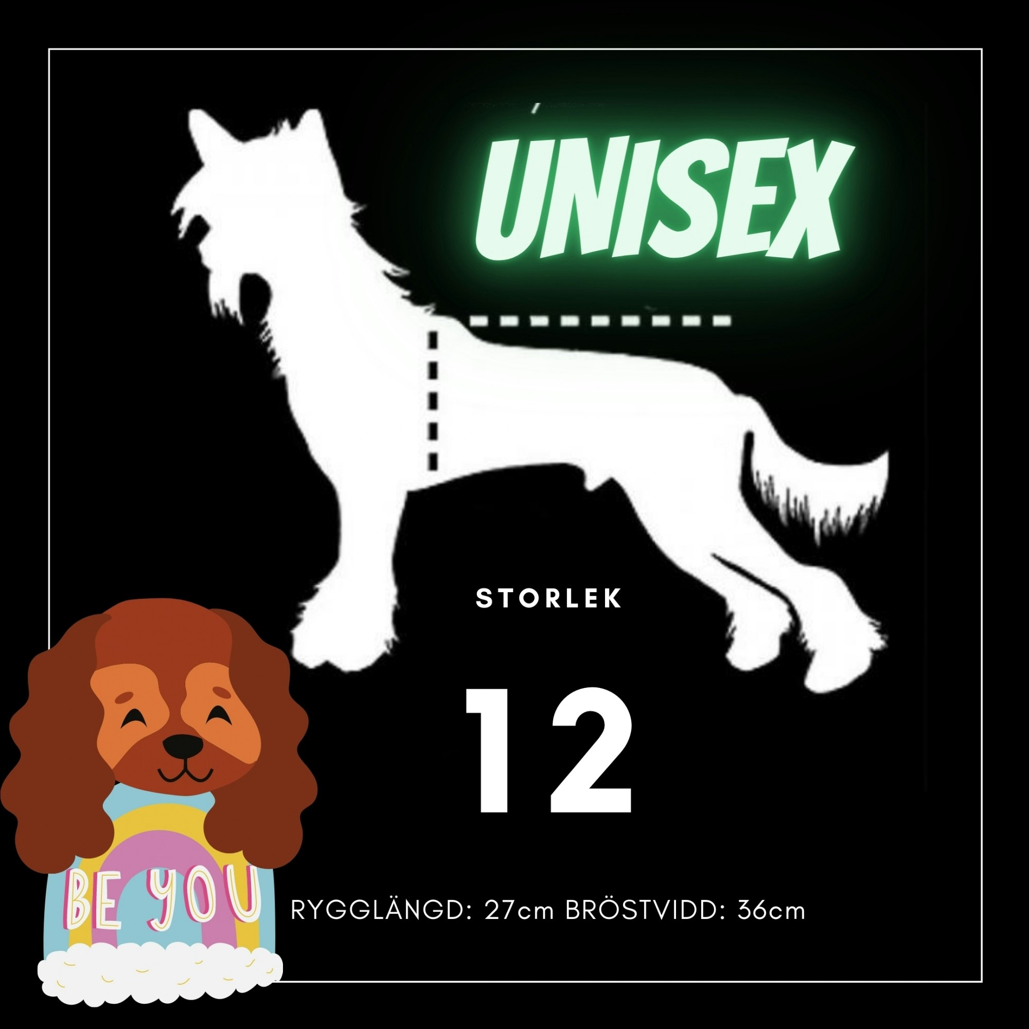 UNISEX Storlek 12 & 12Chh - Passion For Pet Fashion