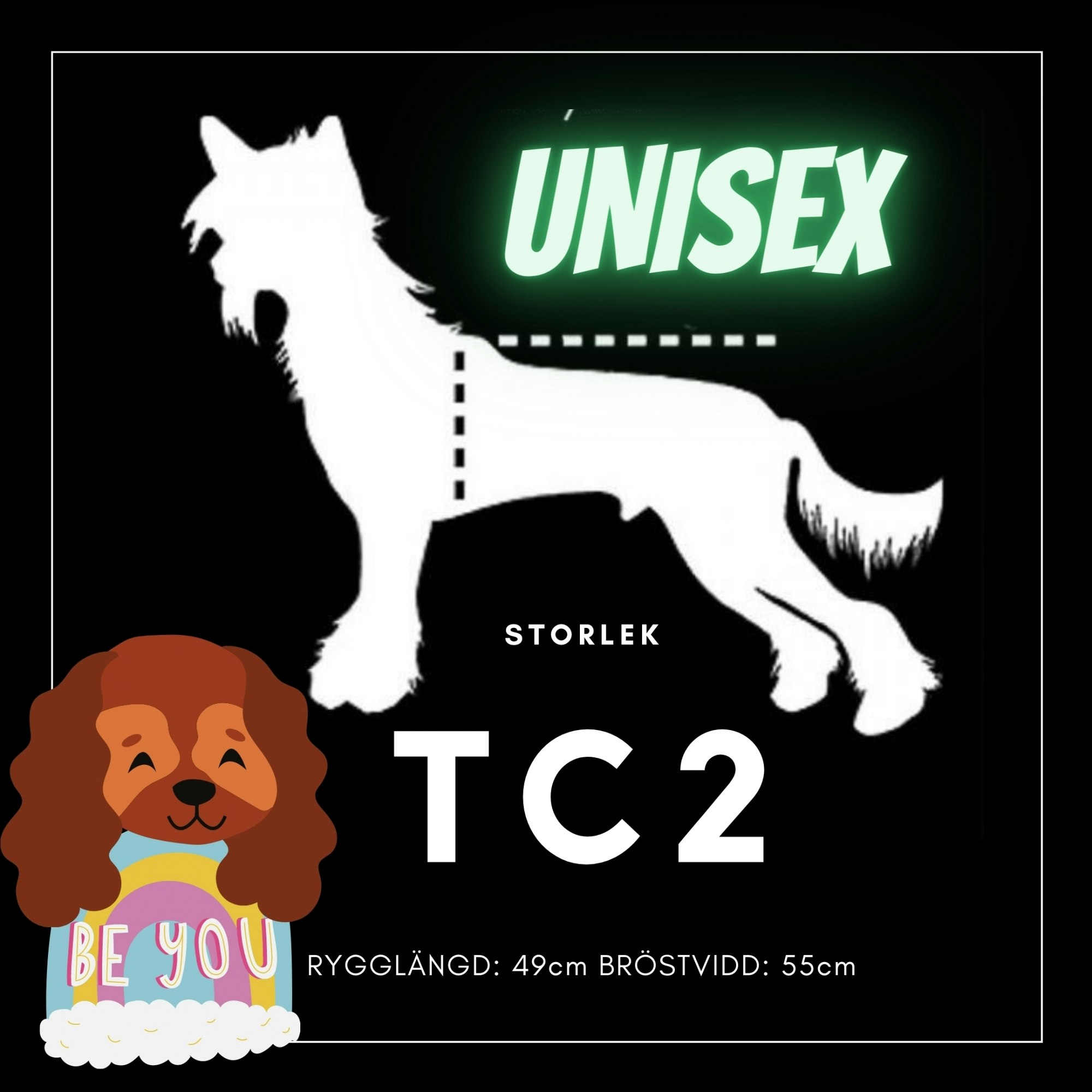 UNISEX Storlek TC2 - Passion For Pet Fashion