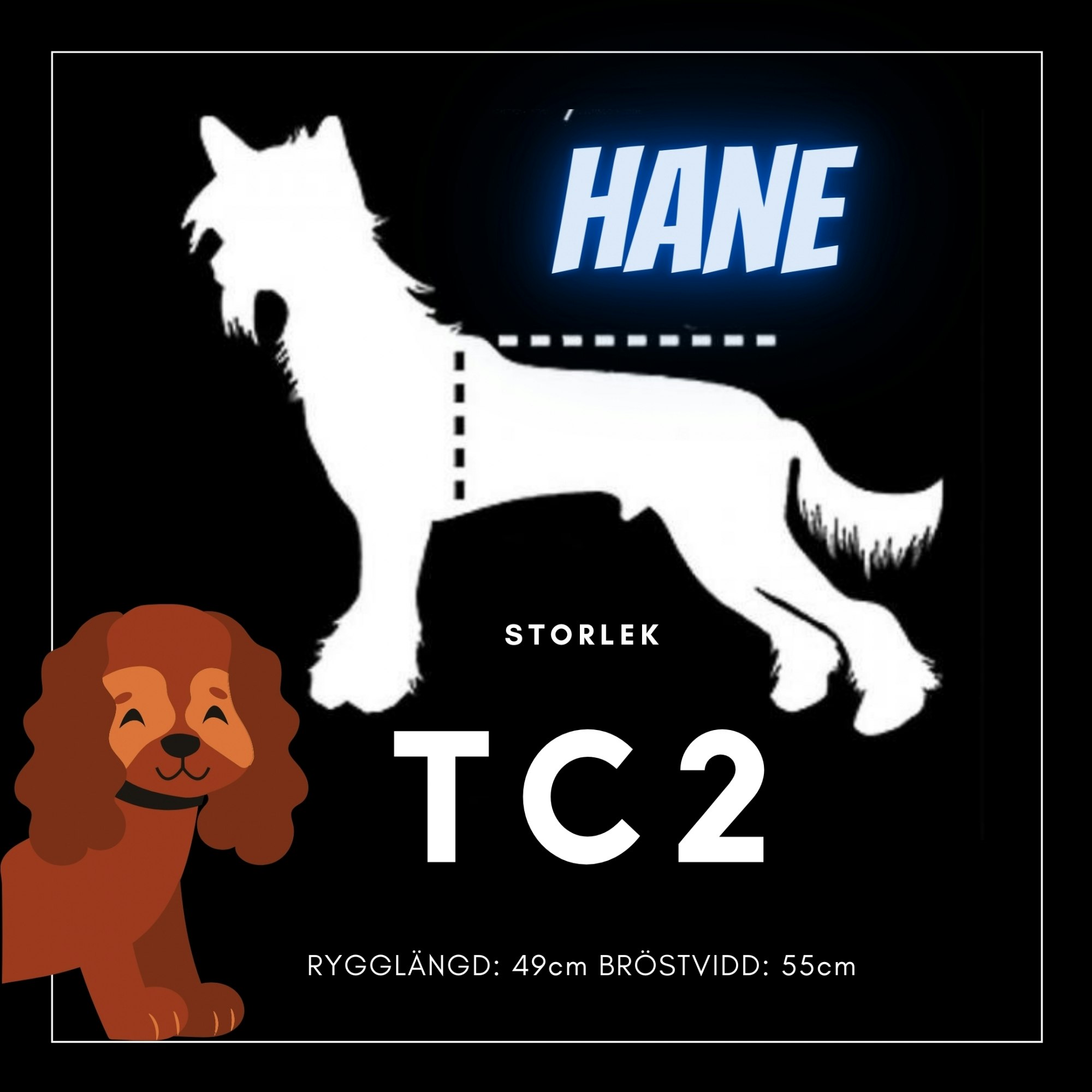 Hane Storlek TC2 - Passion For Pet Fashion