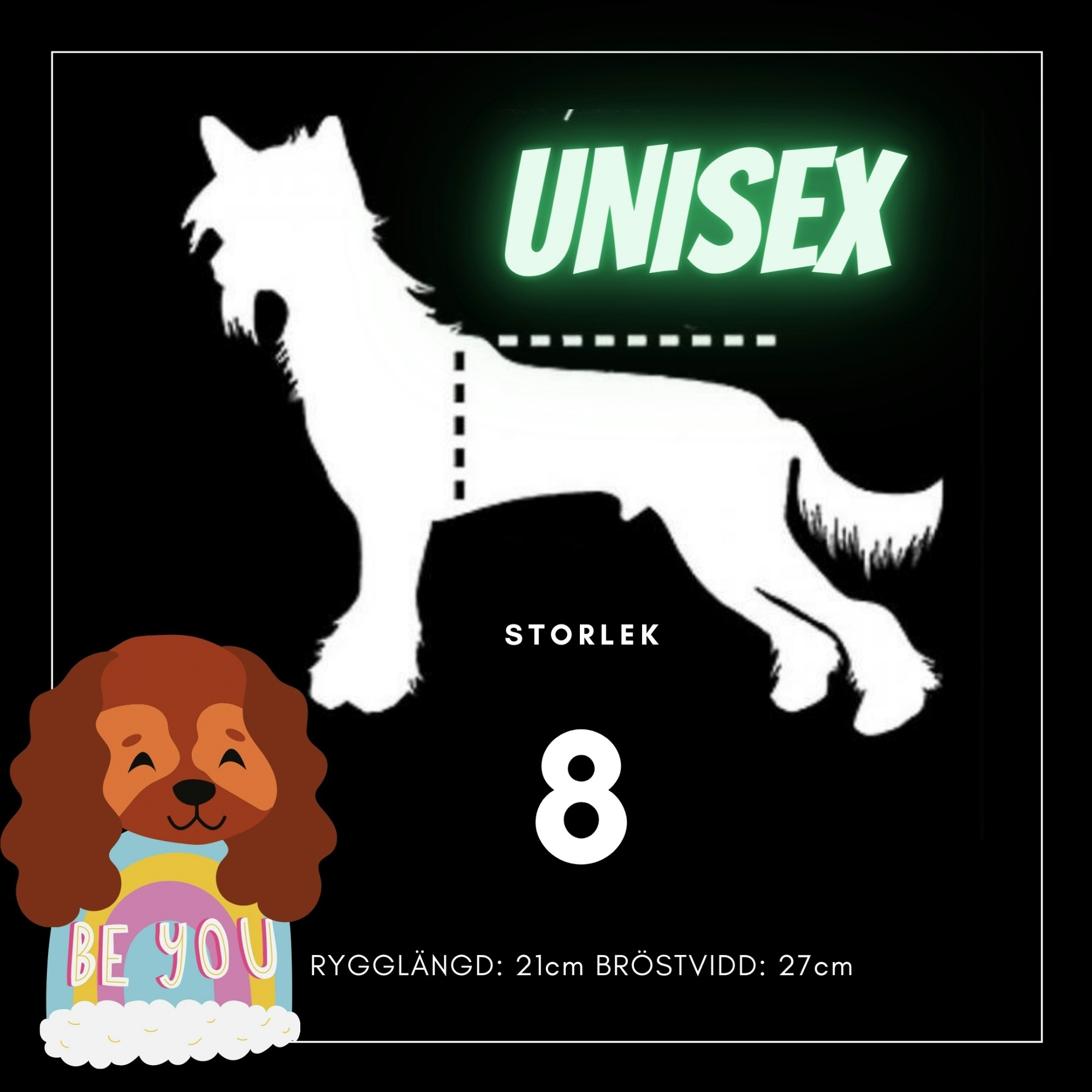 UNISEX Storlek 8 - Passion For Pet Fashion