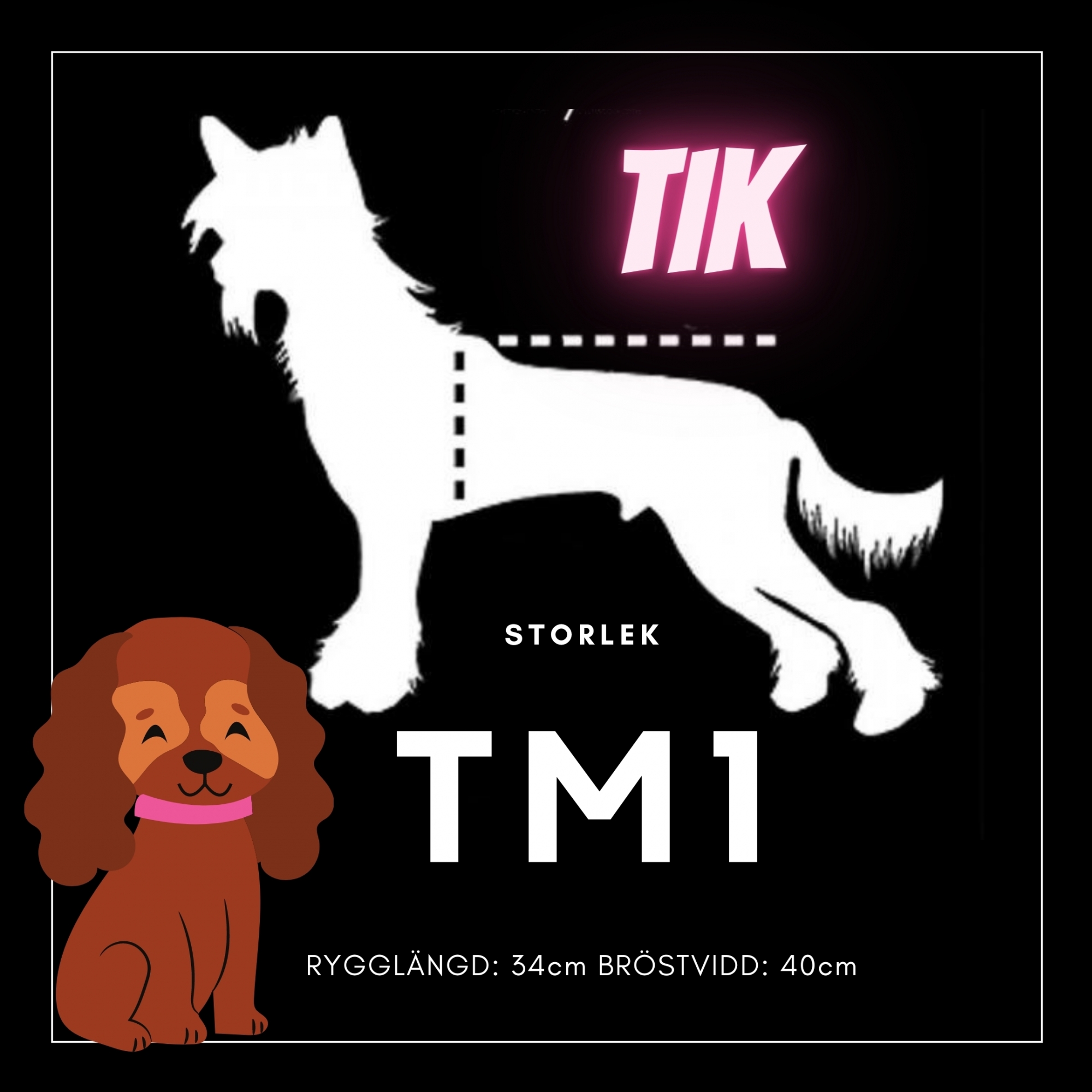 Tik Storlek TM1 - Passion For Pet Fashion