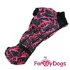 Regnoverall "Pink Abstract Sparkle" Tik "For My Dogs"