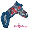 Regnoverall "Patchwork Pattern" Hane "For My Dogs"