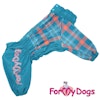 Regnoverall "Blue Plaid Pattern" Hane "For My Dogs"