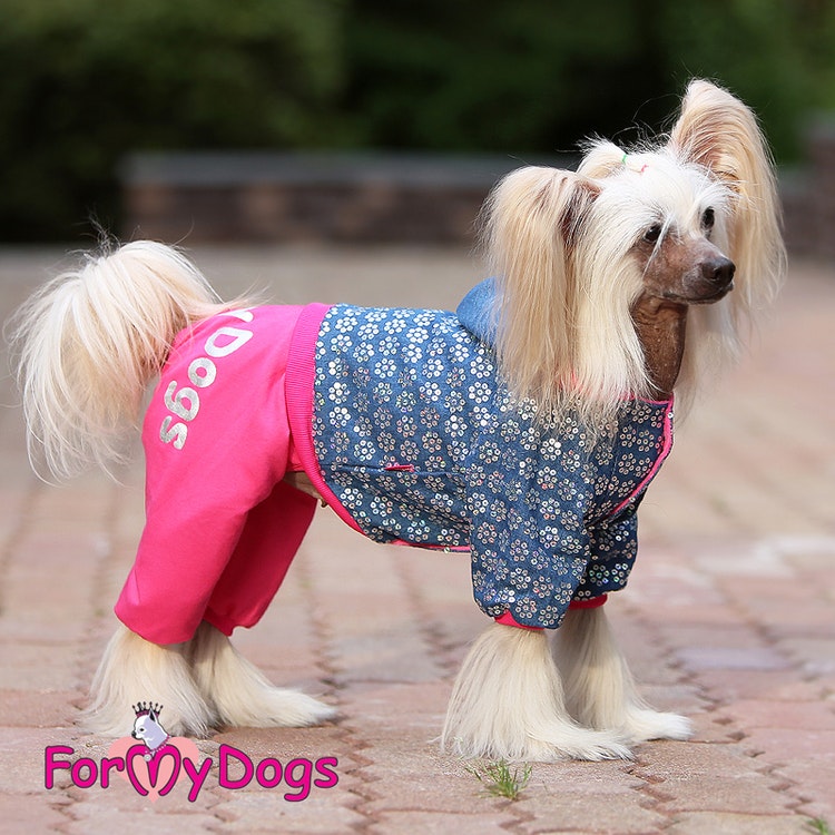 Varm Mysdress pyjamas overall "Rosa Paljetter" UNISEX "For My Dogs"