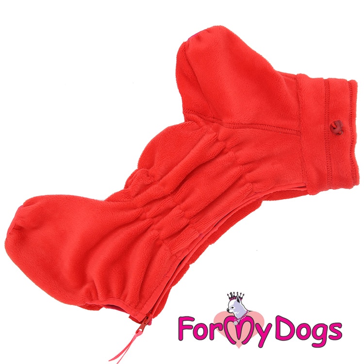 Fleeceoverall "Red" Tik "For My Dogs"