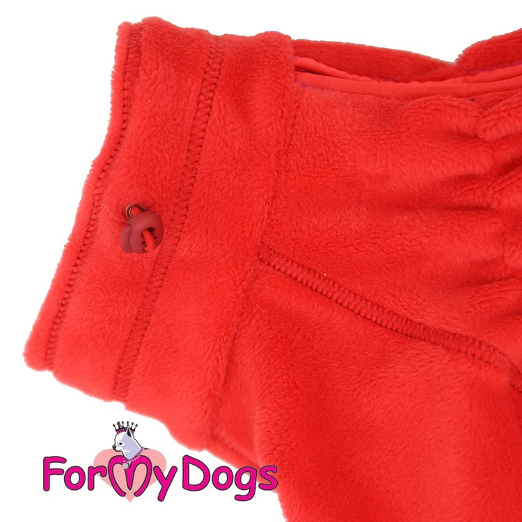 Fleeceoverall "Red" Tik "For My Dogs"