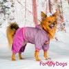 Varm Mysdress pyjamas overall "Lila Glitter" UNISEX "For My Dogs"