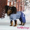 Varm Mysdress pyjamas overall "Blå Paljetter" UNISEX "For My Dogs"