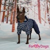 Varm Mysdress pyjamas overall "Blå Paljett" UNISEX "For My Dogs"