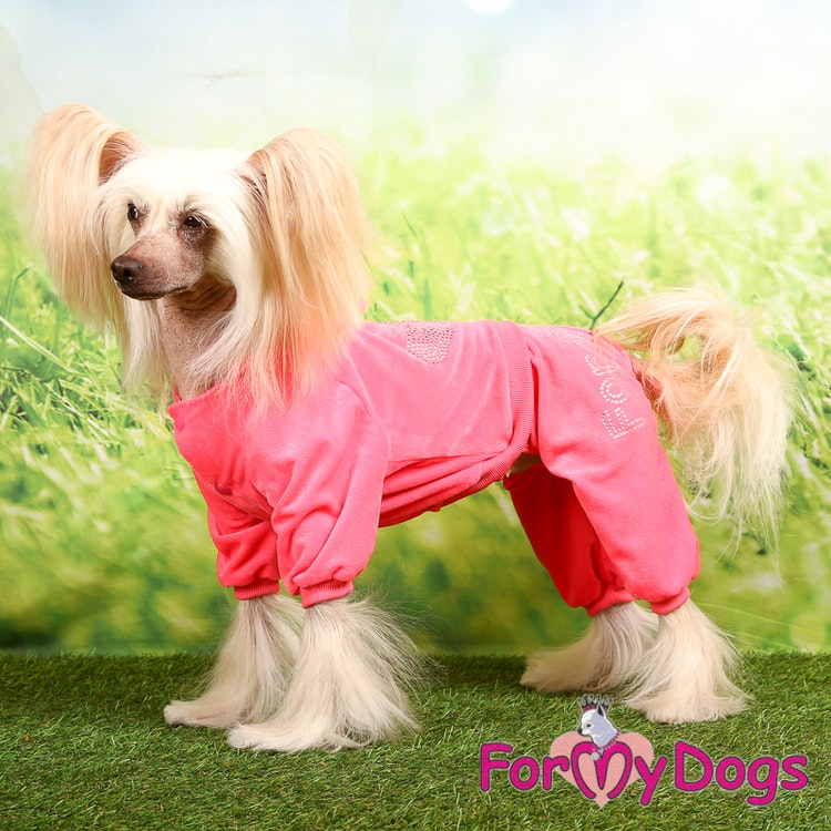 Mysdress pyjamas overall "Rosa Strass" UNISEX "For My Dogs"