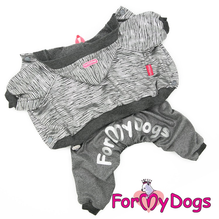 Mysdress pyjamas overall "Silver" UNISEX "For My Dogs"