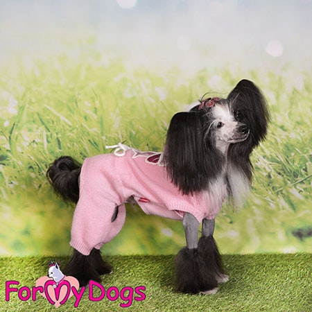 Stickad Mysdress Pyjamas overall "Rosa Rosett" Unisex "For My Dogs"
