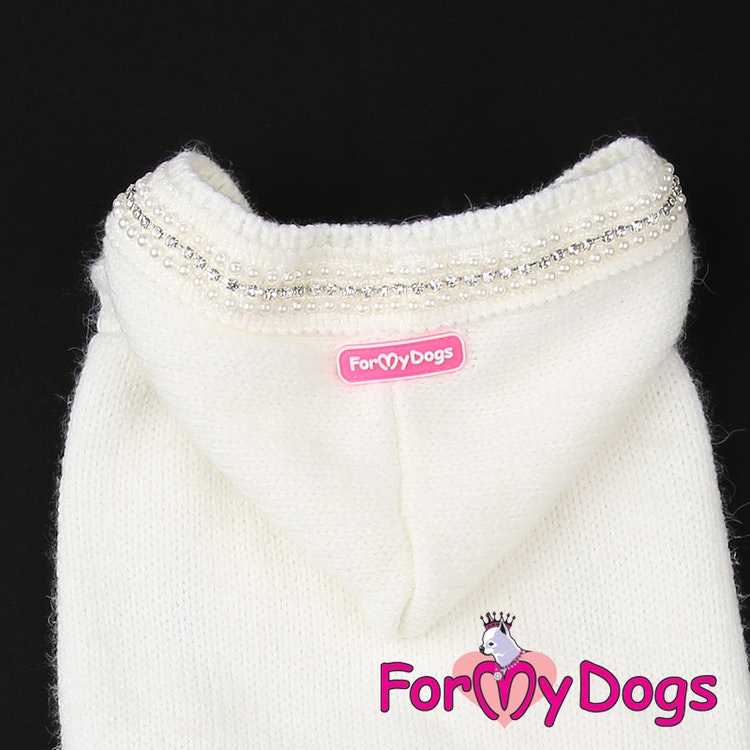 Stickad Mysdress Pyjamas overall "Pärlor och strass" Unisex "For My Dogs"