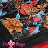 Regnoverall "Black Flowery" Tik "For My Dogs"