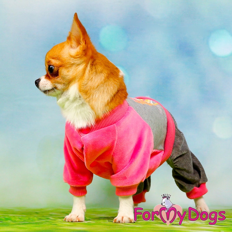 Mysdress pyjamas overall "Rosa Chihuahua" UNISEX "For My Dogs"