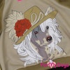 Mysdress pyjamas overall "Brun Chinese Crested Dog" UNISEX "For My Dogs"