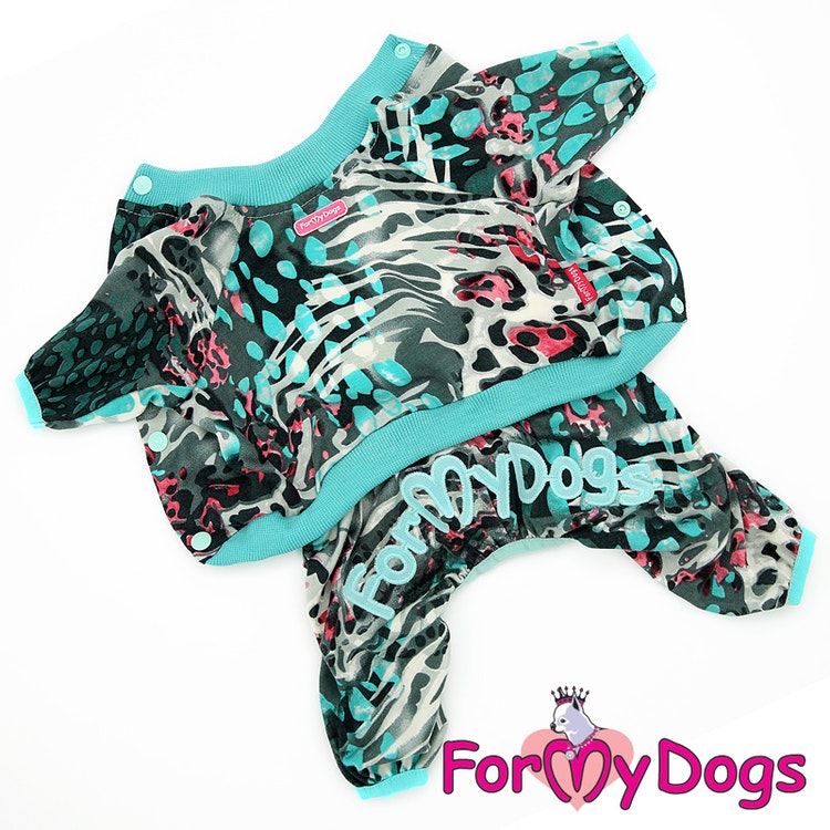Mysdress pyjamas overall "Turquoise" UNISEX "For My Dogs"