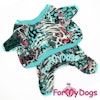 Mysdress pyjamas overall "Turquoise" UNISEX "For My Dogs"