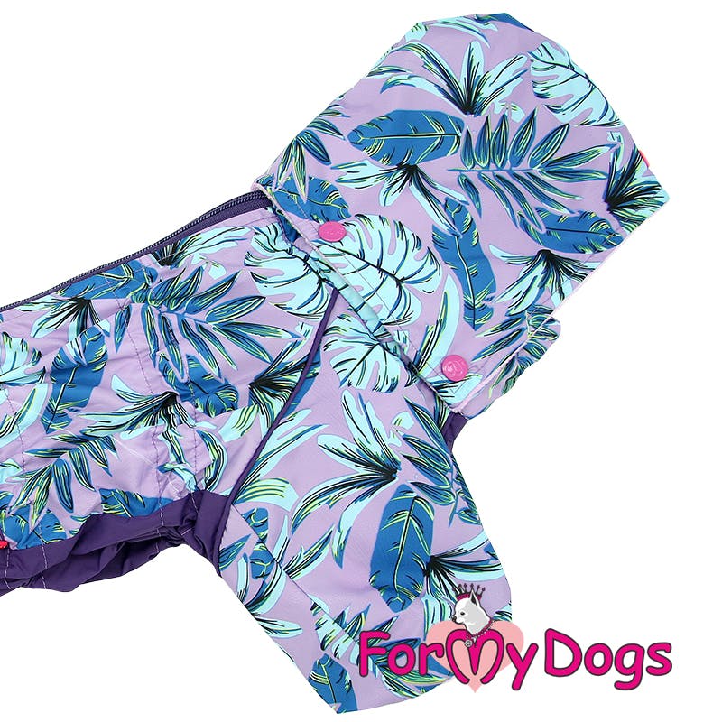 Vinteroverall "Purple Leaves" Tik "For My Dogs"
