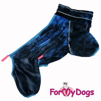 Varm Plysh/Fleece Overall "Dark Blue" hane "For My Dogs"