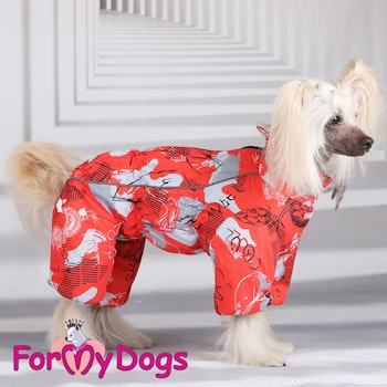 Vinteroverall "Grey N Red" Tik "For My Dogs"
