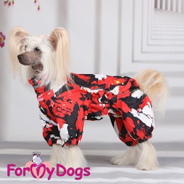 Vinteroverall "Black White Red" Tik "For My Dogs"