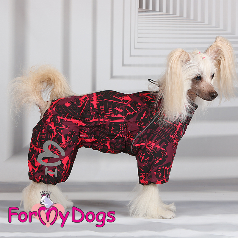 Vinteroverall "Black Red" Tik "For My Dogs"