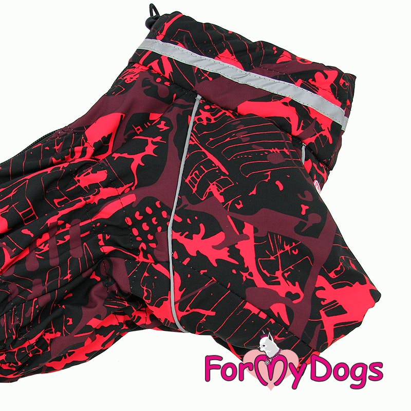 Vinteroverall "Black Red" Tik "For My Dogs"