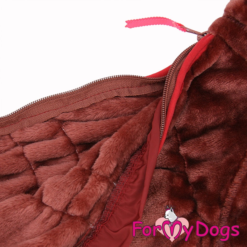 Fleeceoverall "Maroon" Hane "For My Dogs" PREORDER
