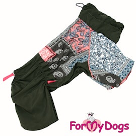 Regnoverall "Patchwork" Tik "For My Dogs" PREORDER