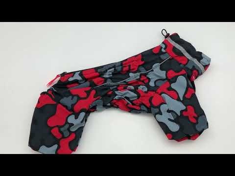 Regnoverall "Red Camo" Hane "For My Dogs" PREORDER