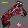 Regnoverall "Red Camo" Hane "For My Dogs" PREORDER